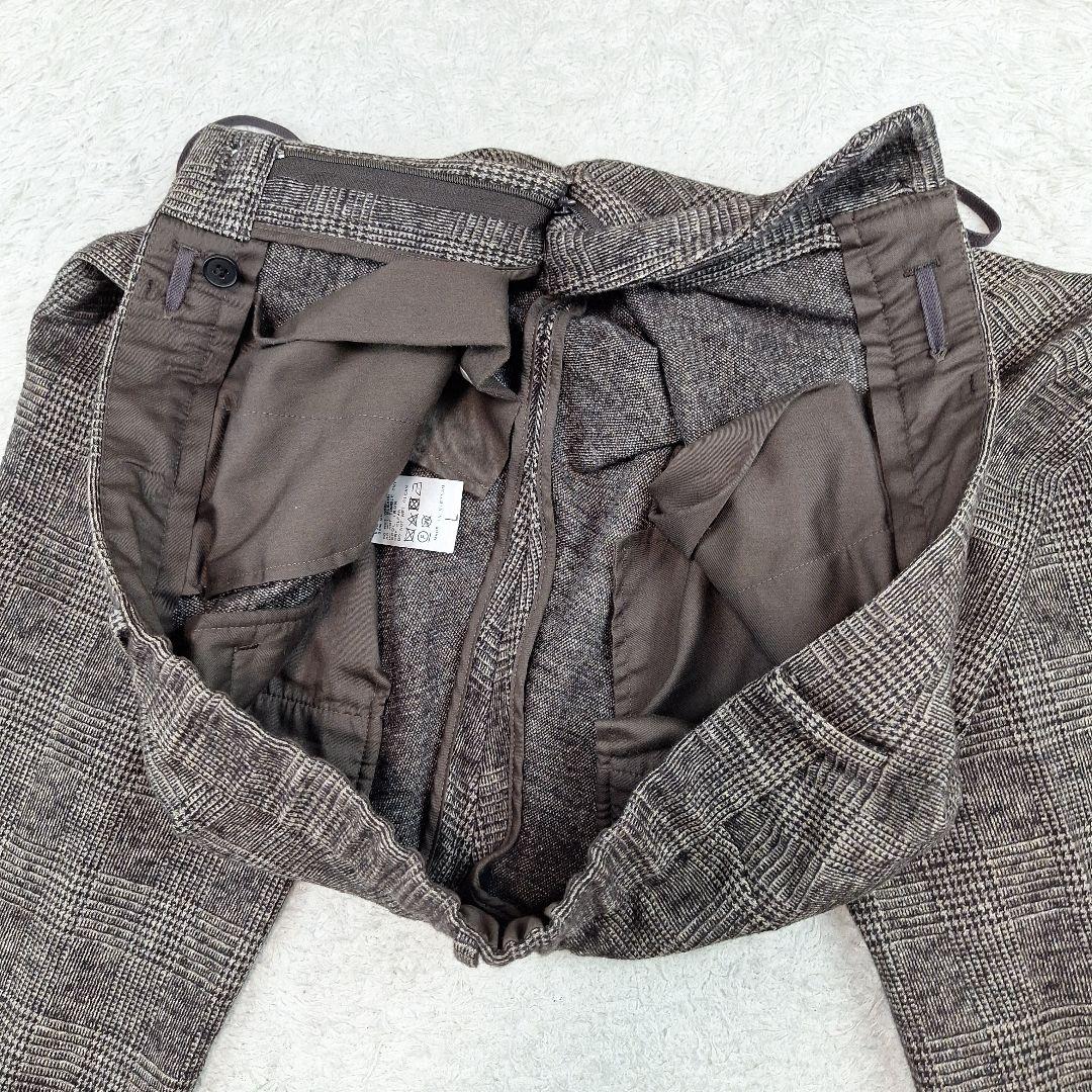 エディフィス　トラベルスーツ　セットアップ　グレンチェック　L