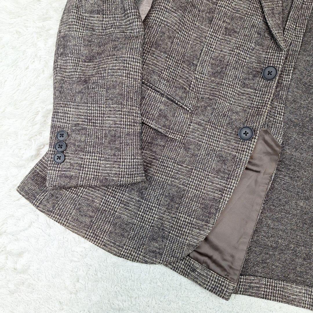 エディフィス　トラベルスーツ　セットアップ　グレンチェック　L