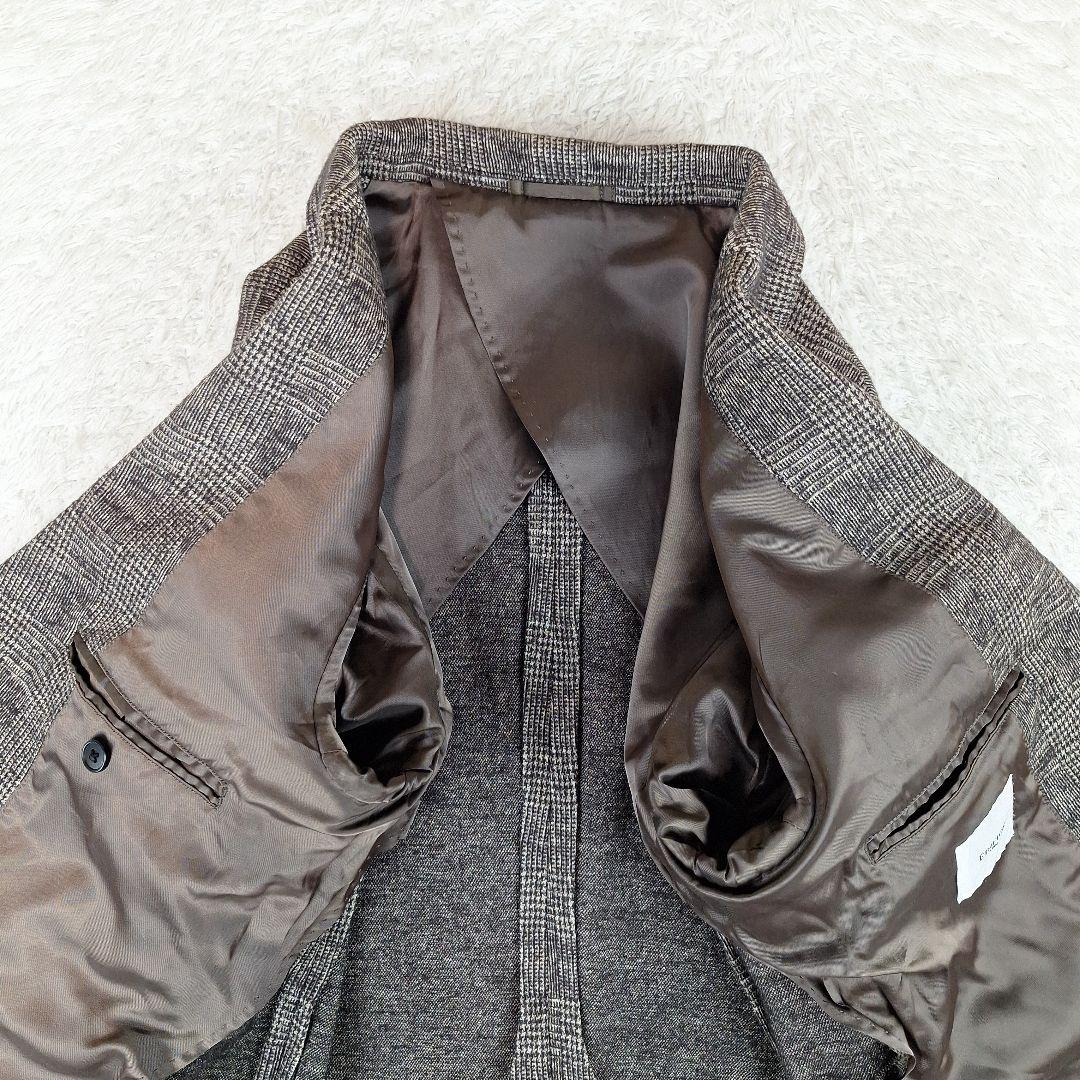 エディフィス　トラベルスーツ　セットアップ　グレンチェック　L