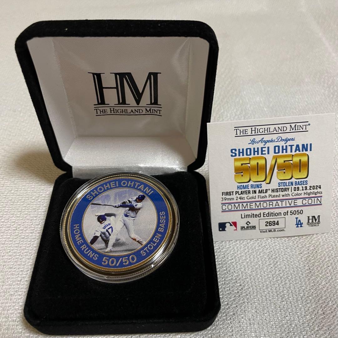 大谷翔平 50-50達成記念ゴールド 2024 優勝