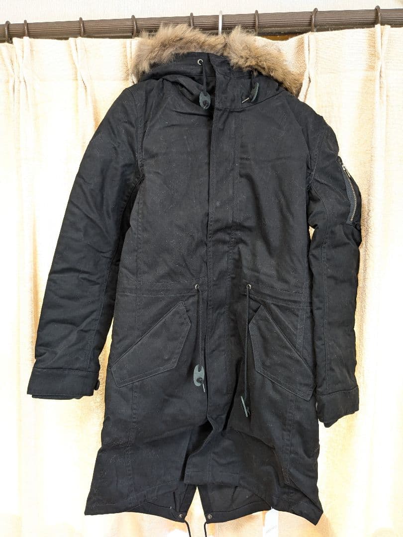 新品 ステュディオス モッズコート 黒 S