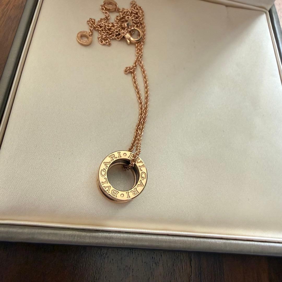 新品同様BVLGARI ブルガリ B-ZERO1 ブラックセラミックネックレス