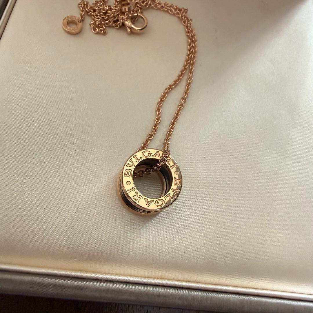 新品同様BVLGARI ブルガリ B-ZERO1 ブラックセラミックネックレス