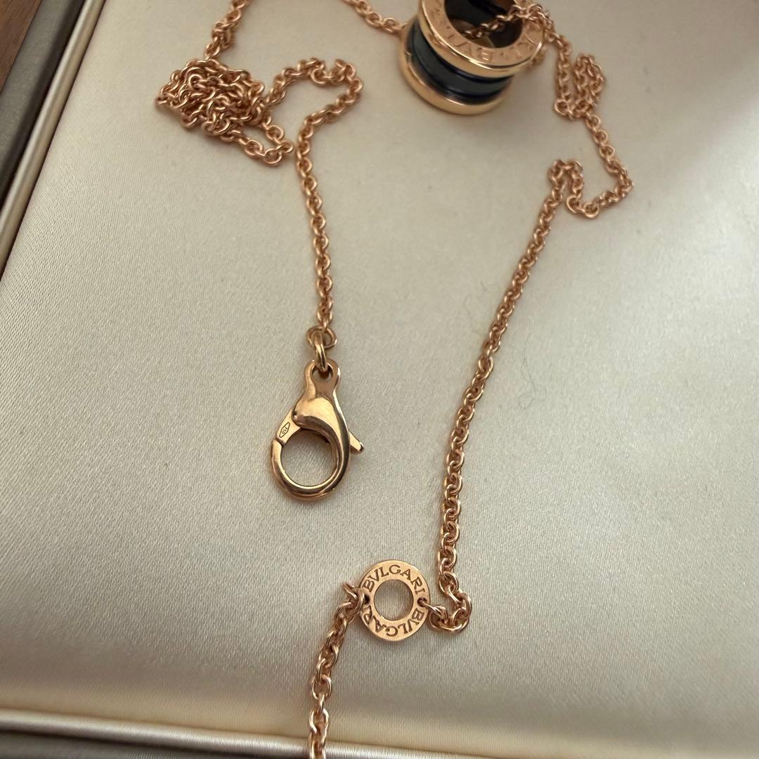 新品同様BVLGARI ブルガリ B-ZERO1 ブラックセラミックネックレス