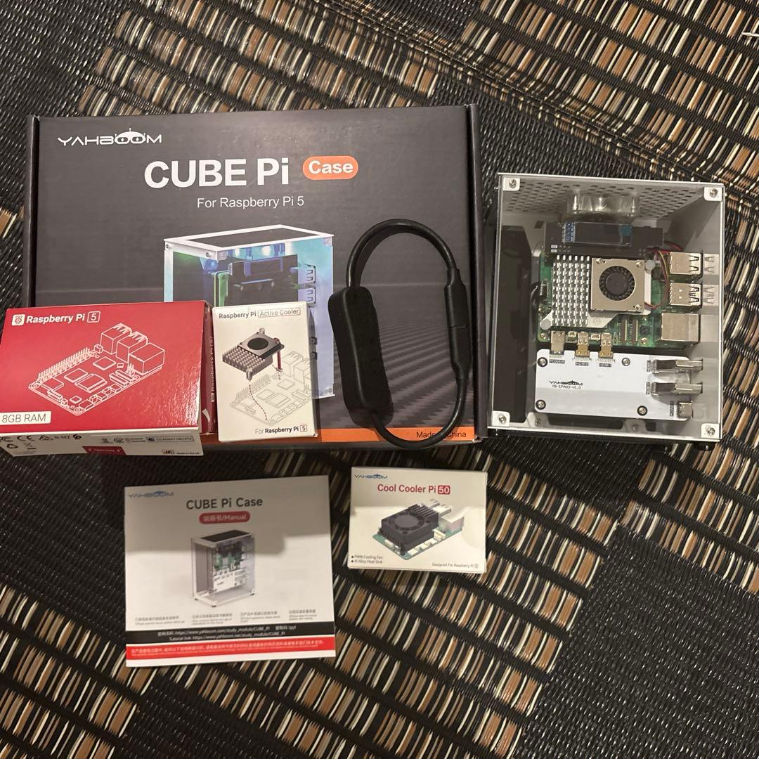 Raspberry pi 5(8GB)/m.2 ssd(256GB)/ケース