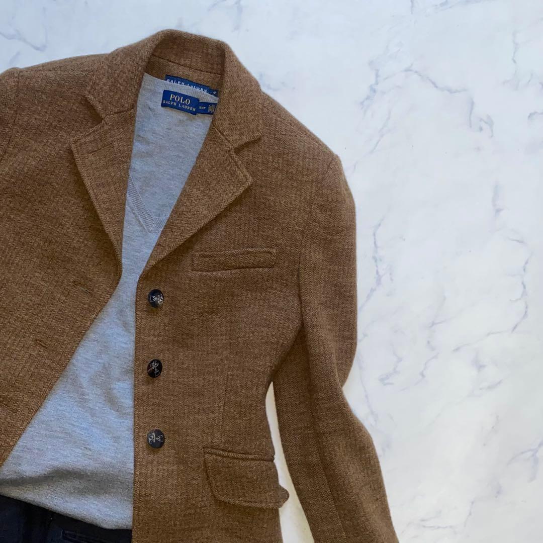 RALPH LAUREN 美品　S位　ツイード　ヘリンボーン　保温性　高級感◎