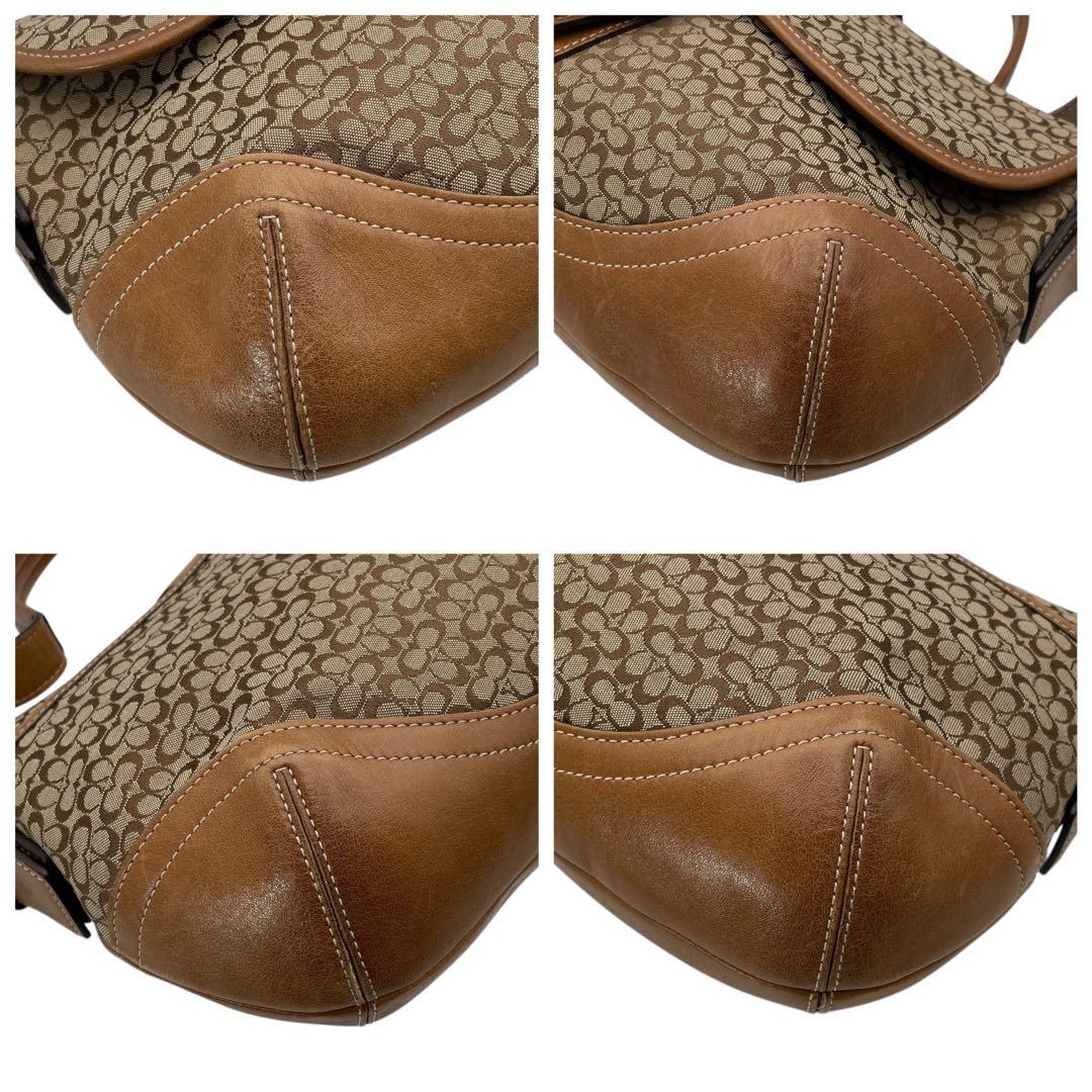 コーチ キャンバス ショルダーバッグ ワンショルダー ブラウン ソーホー