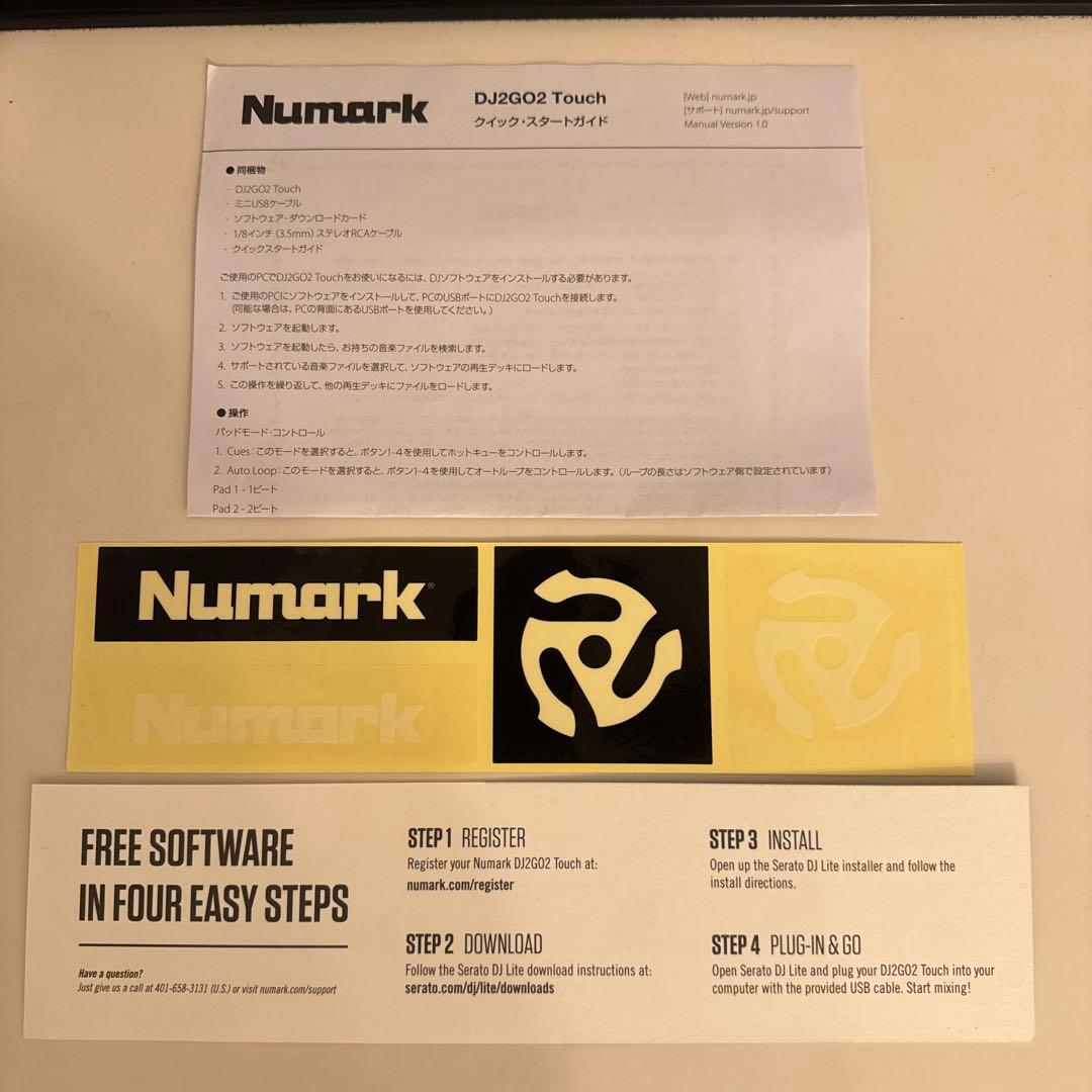 Numark DJ2GO2 Touch ポータブルDJコントローラー