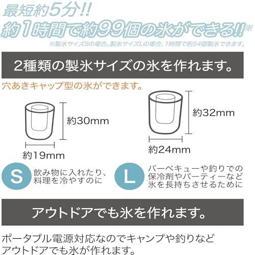 A[東京Deco] 高速 製氷機 家庭用 新型 最短5分製氷 自動製氷機 ブラッ