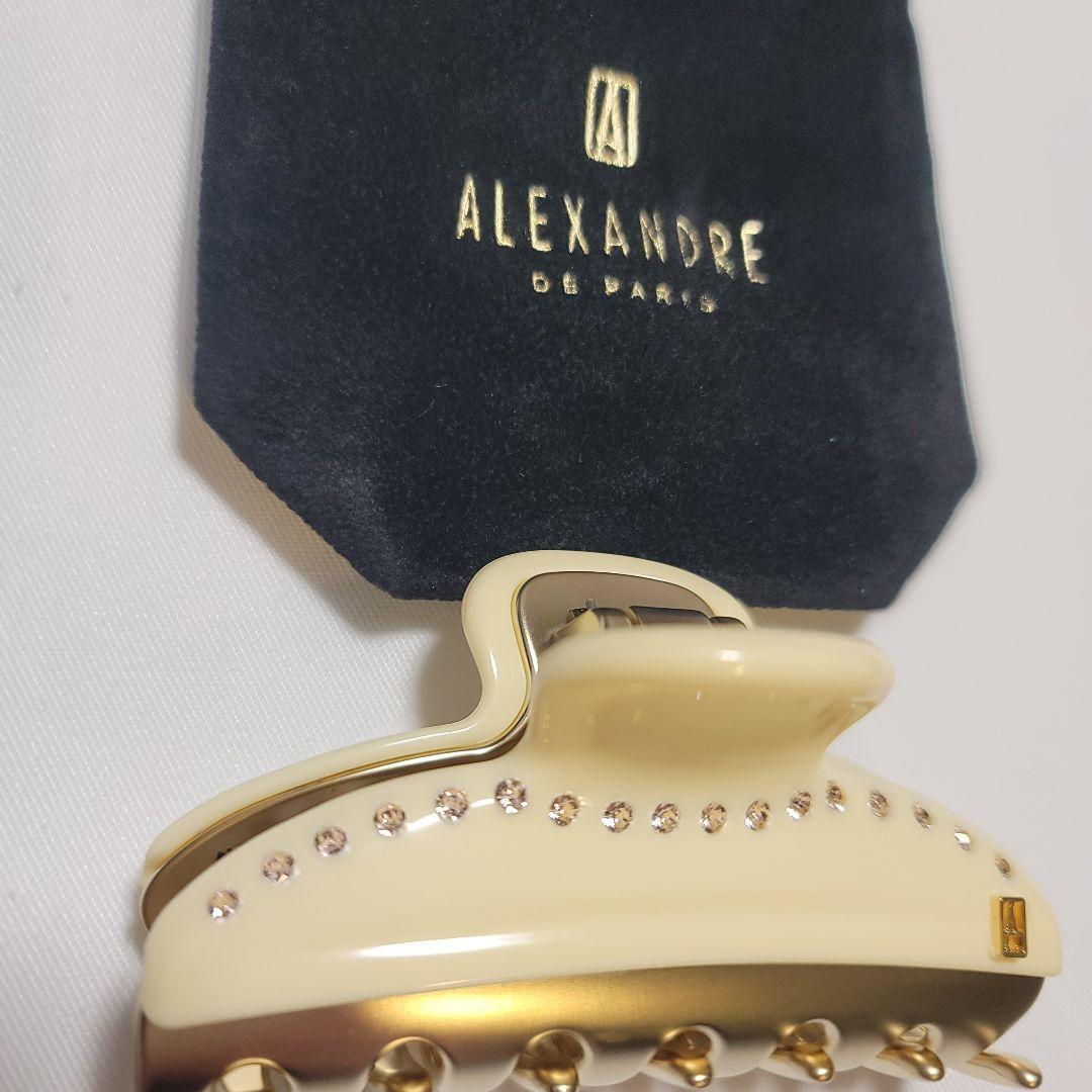 (未使用)アレクサンドルドゥパリ ヘアクリップ M アイボリー