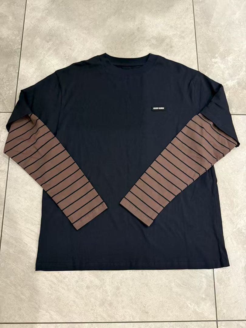 miumiu ミュウミュウ　長袖 ジャージー Tシャツ XS