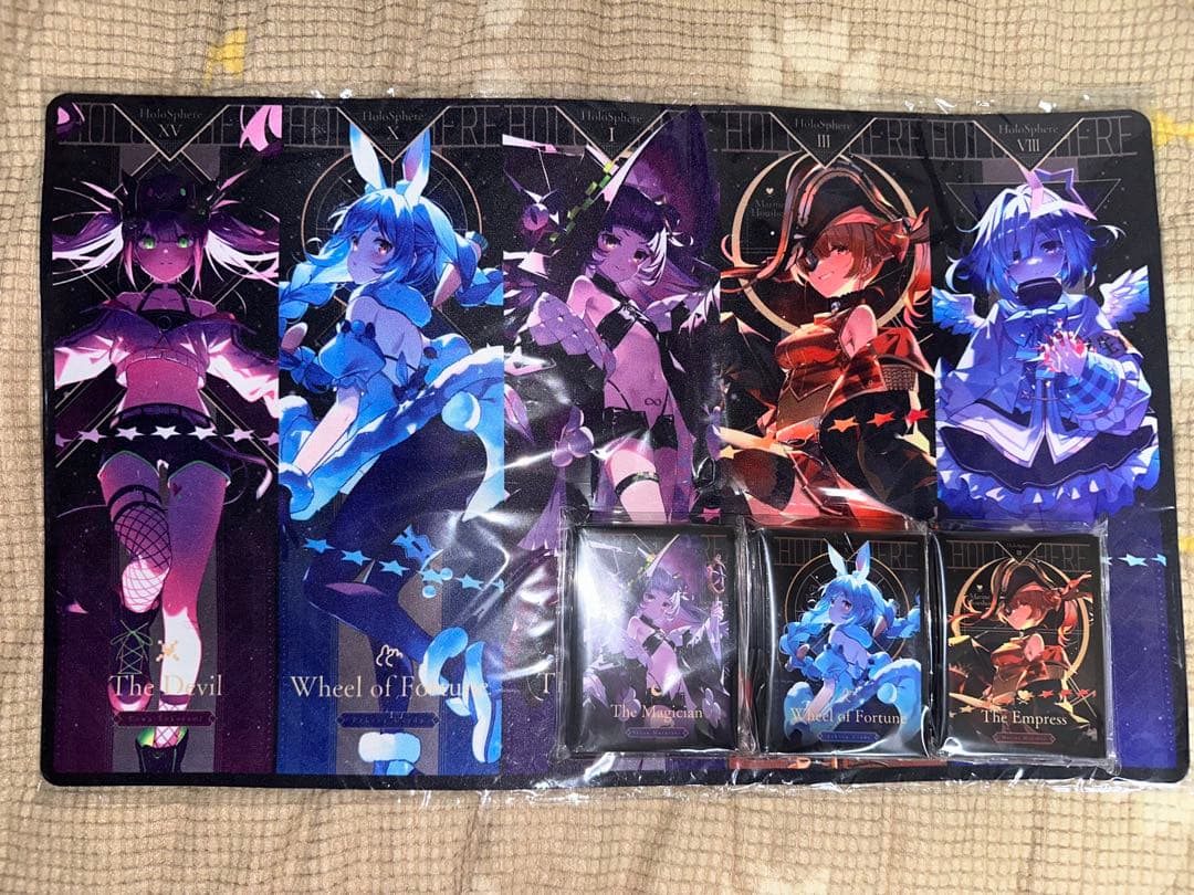 ホロライブ タロットカード風 スリーブ 3個セット プレイマットセット