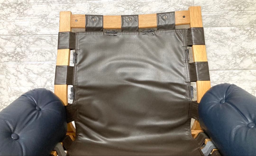 【希少 本革】karimoku domani スカンジナビアン イージーチェア②