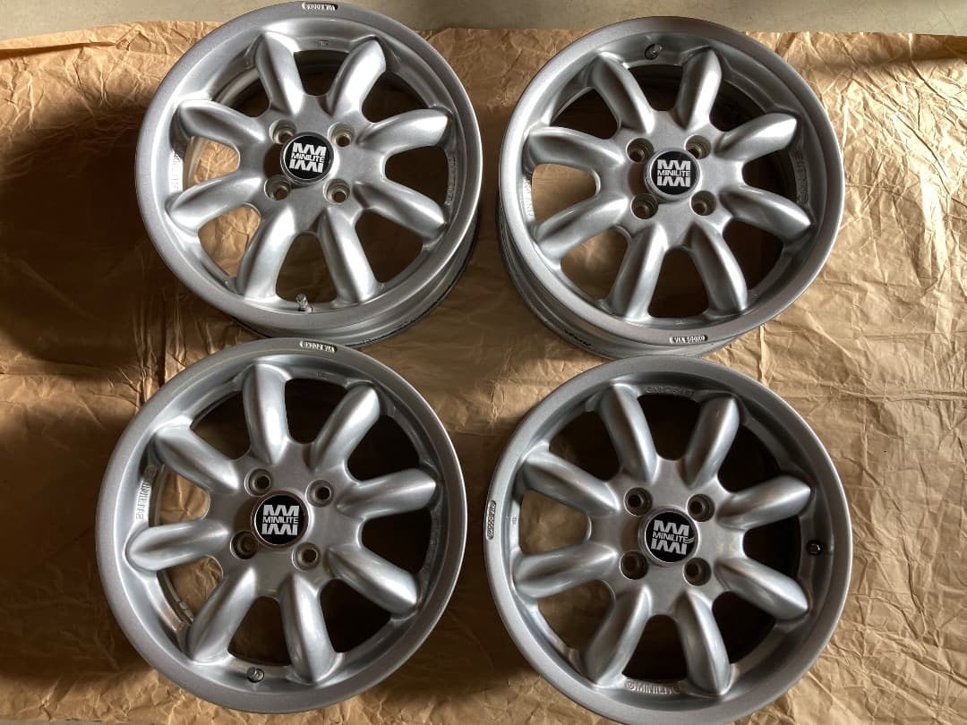 MINILITEアルミホイール15インチ　中古美品4本セット(ナット付き)