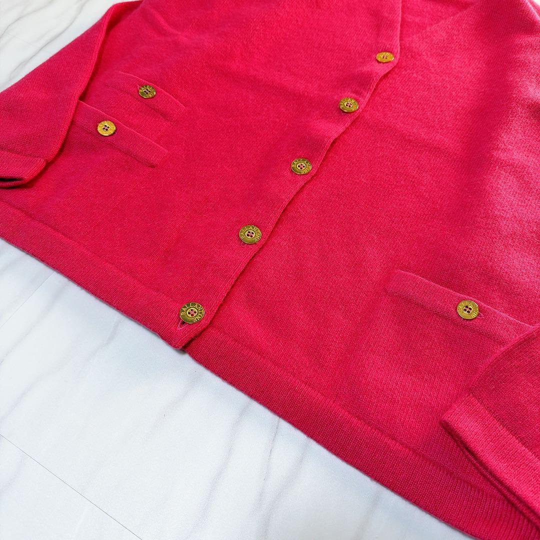 《美品》BALLANTYNE カーディガン ピュアカシミヤ ピンク 42