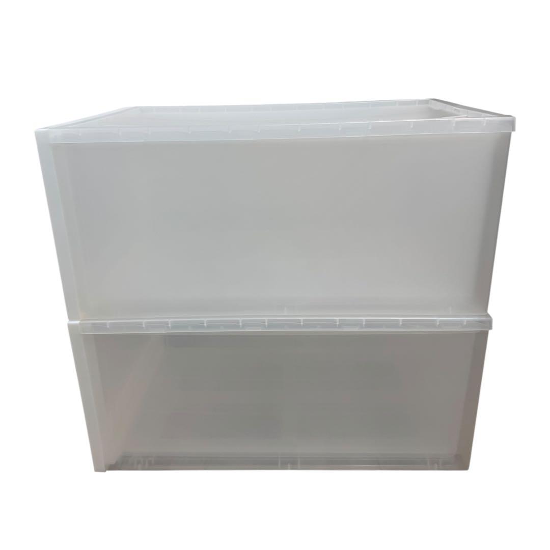 無印　ポリプロピレン　収納　ケース　6個　浅型&深型　大きいサイズ