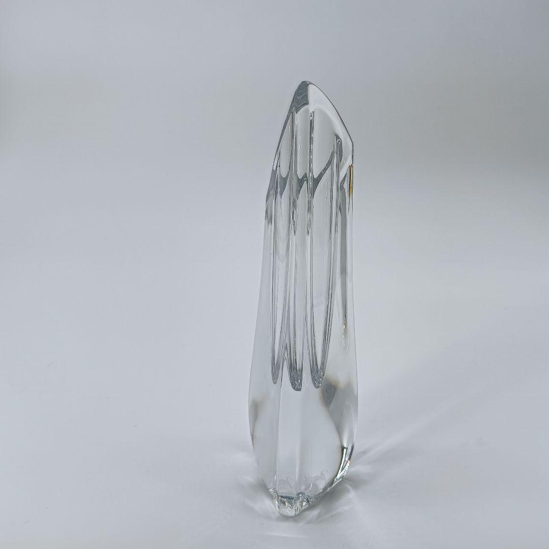 美品　Baccarat　ローズ　花瓶　フラワーベース　一輪挿し　ガラス　希少