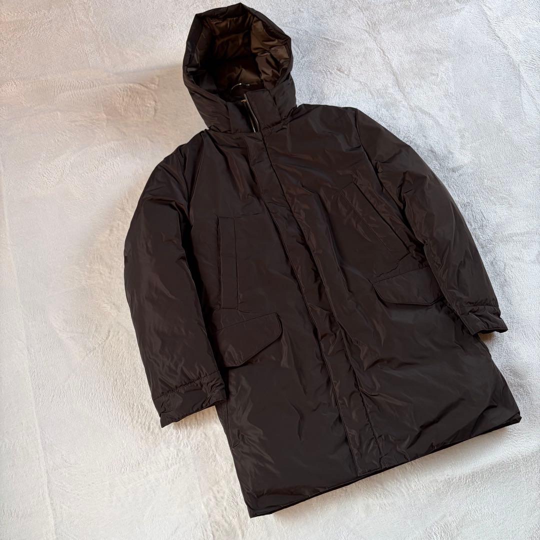 【美品】Paul Stuartダウンコート 2way L ダークブラウン メンズ