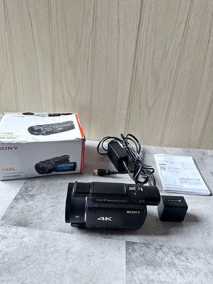 【訳あり美品】SONY FDR-AX60 4K ハンディカム ※HDMI難あり