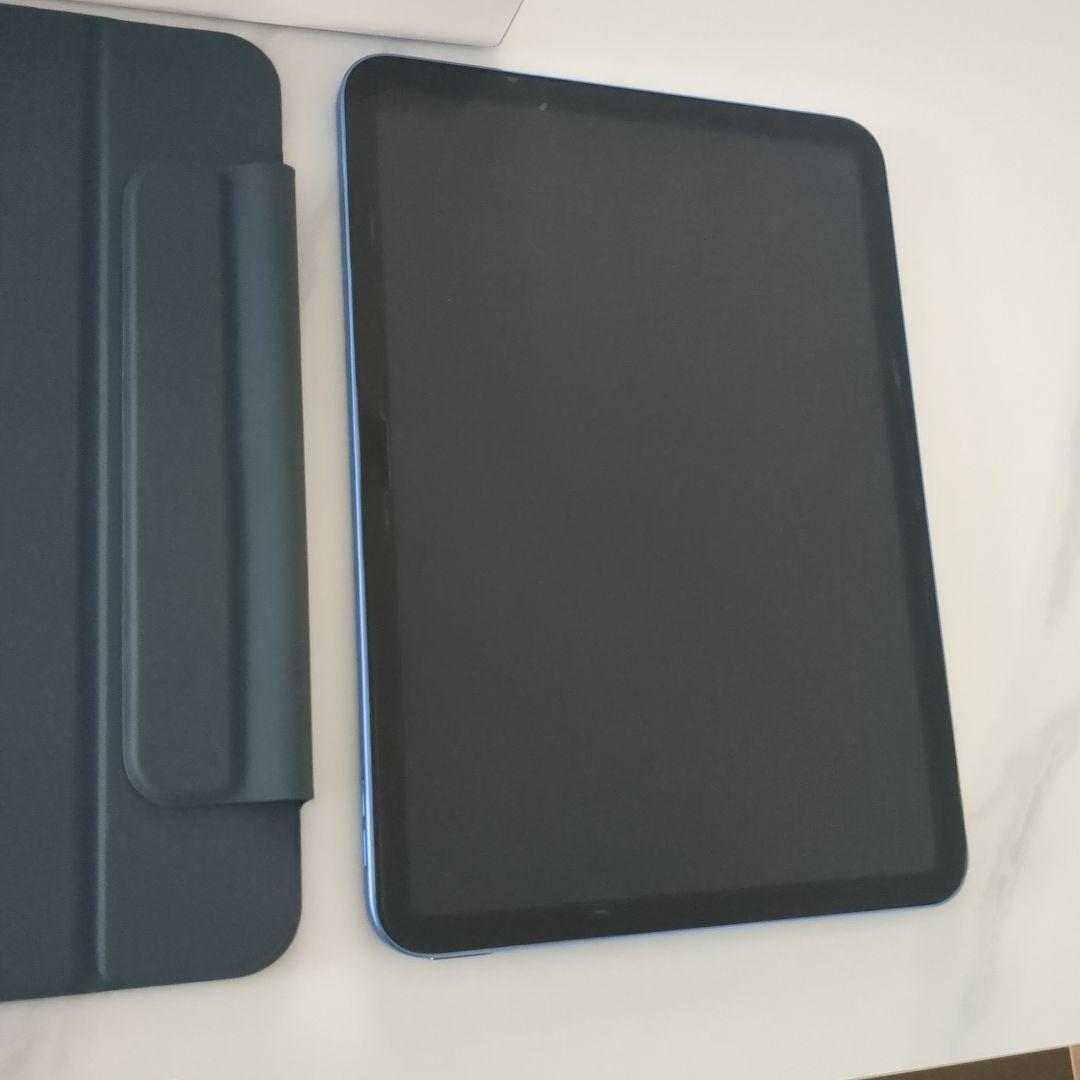 Apple iPad ・第10世代・256GB・ブルー・ペン、 ケース付・保証有