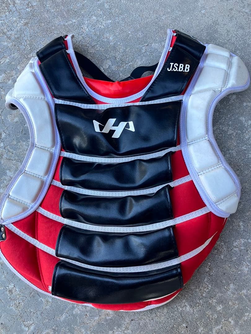 ハタケヤマ　キャッチャー防具セット　マスク　プロテクター　レガース　軟式大人用