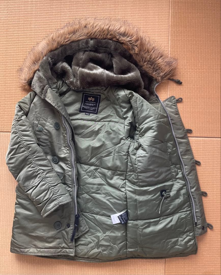 【極美品】ALPHA INDUSTRIES N-3B サイズS ファー付き