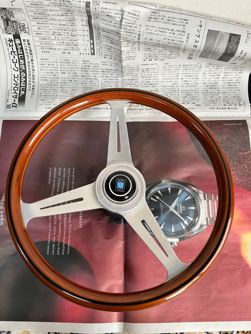 【新春SALE】NARDI ND TORINO ステアリングホイール　シルバー