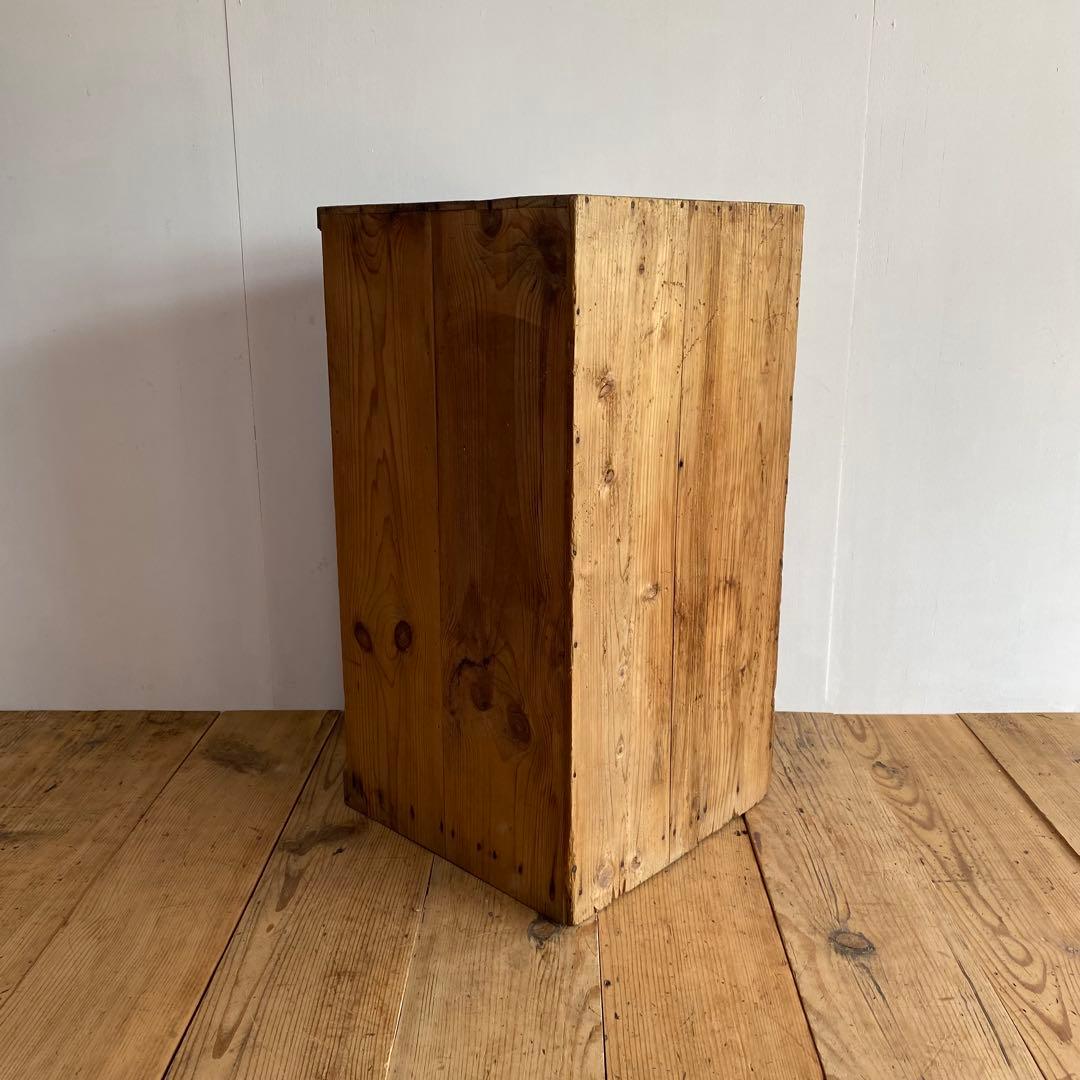 アンティーク 仕切り棚 チェスト 食器棚 書類棚 無垢材 無塗装 z859