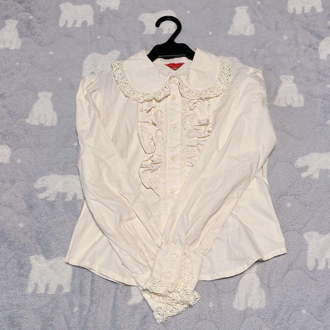 BABY生成り長袖ブラウス