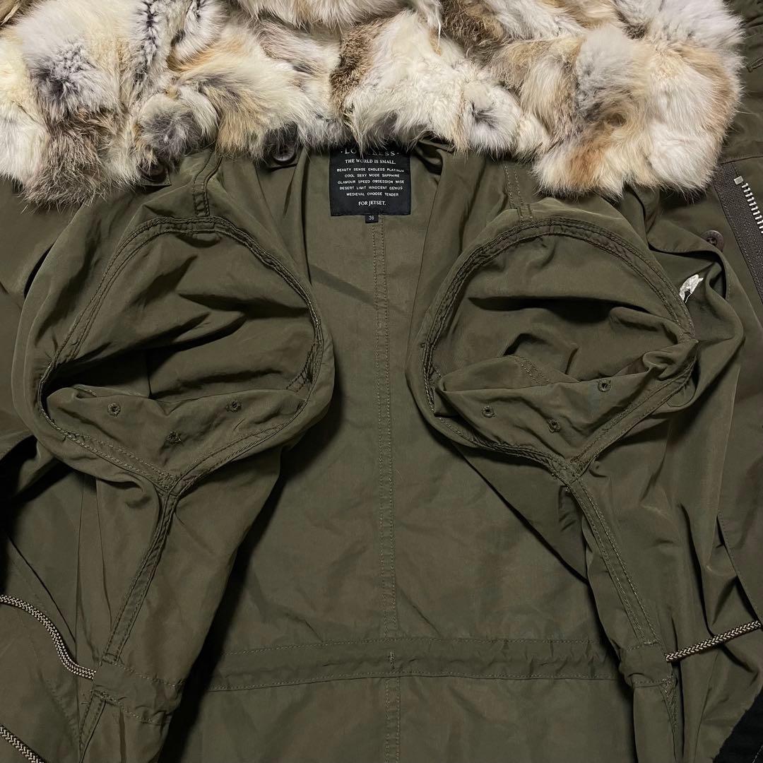 美品　ラブレス　モッズコート　ライナー　ラビット　ラクーン　ミリタリー　刺繍