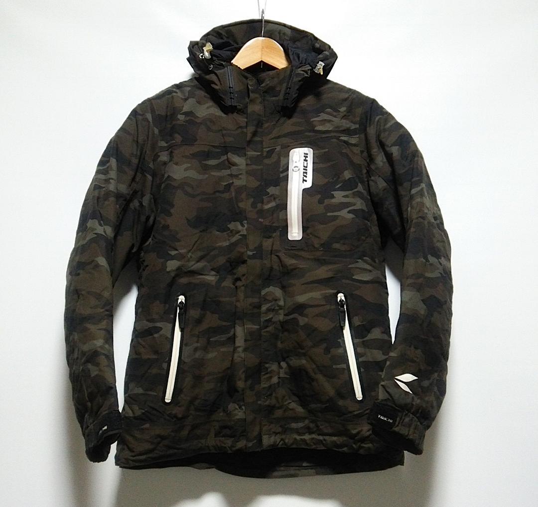 美品 RSタイチ 肩・肘・背中プロテクター付 モトレックウインタージャケット L