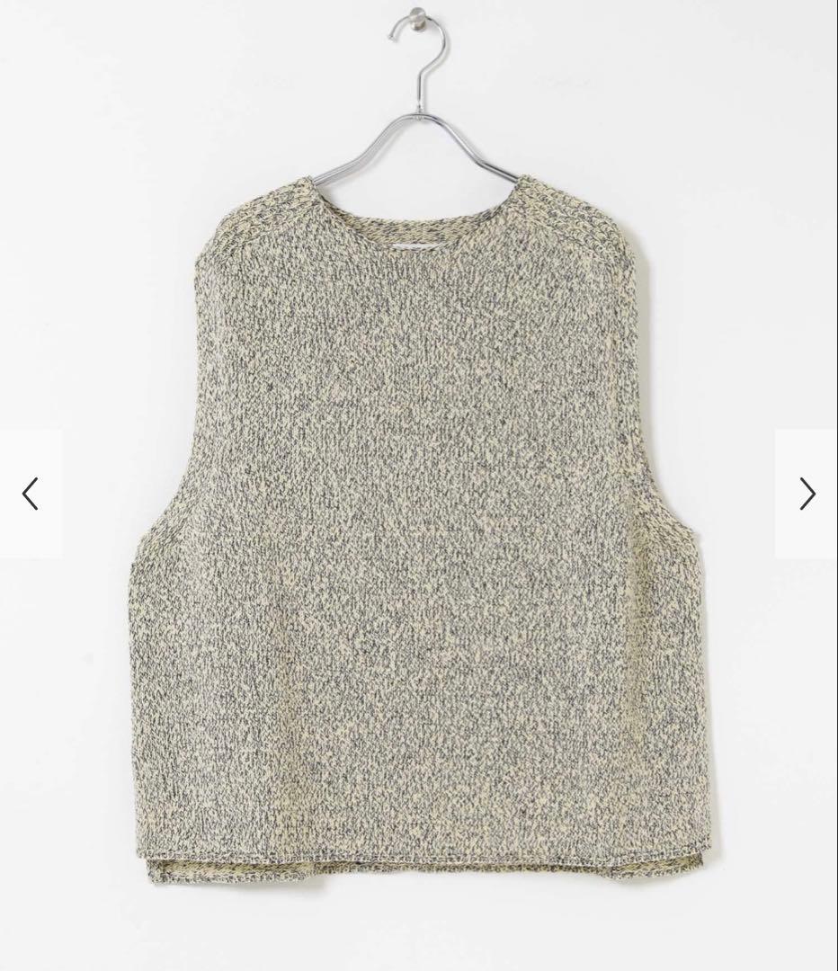 かぐれ　今季　新品　テープヤーンニットベスト　2026春夏