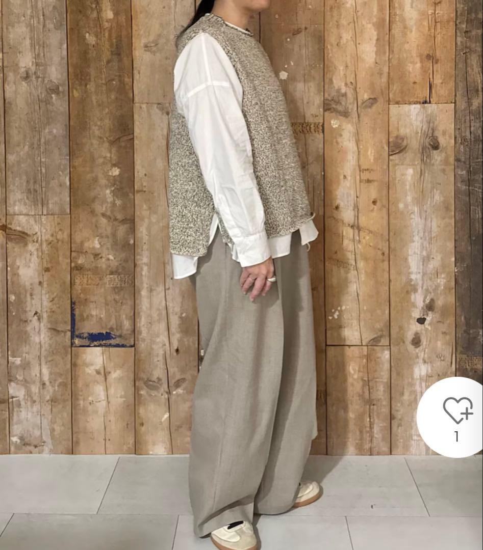 かぐれ　今季　新品　テープヤーンニットベスト　2026春夏