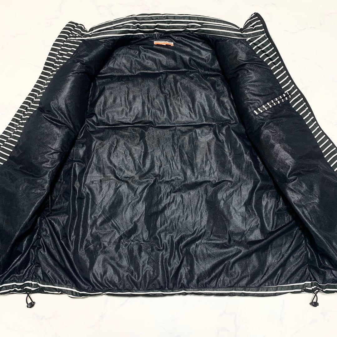 現行 カステルバジャック ノルディック柄 ニット切替え ダウンベスト 50 XL