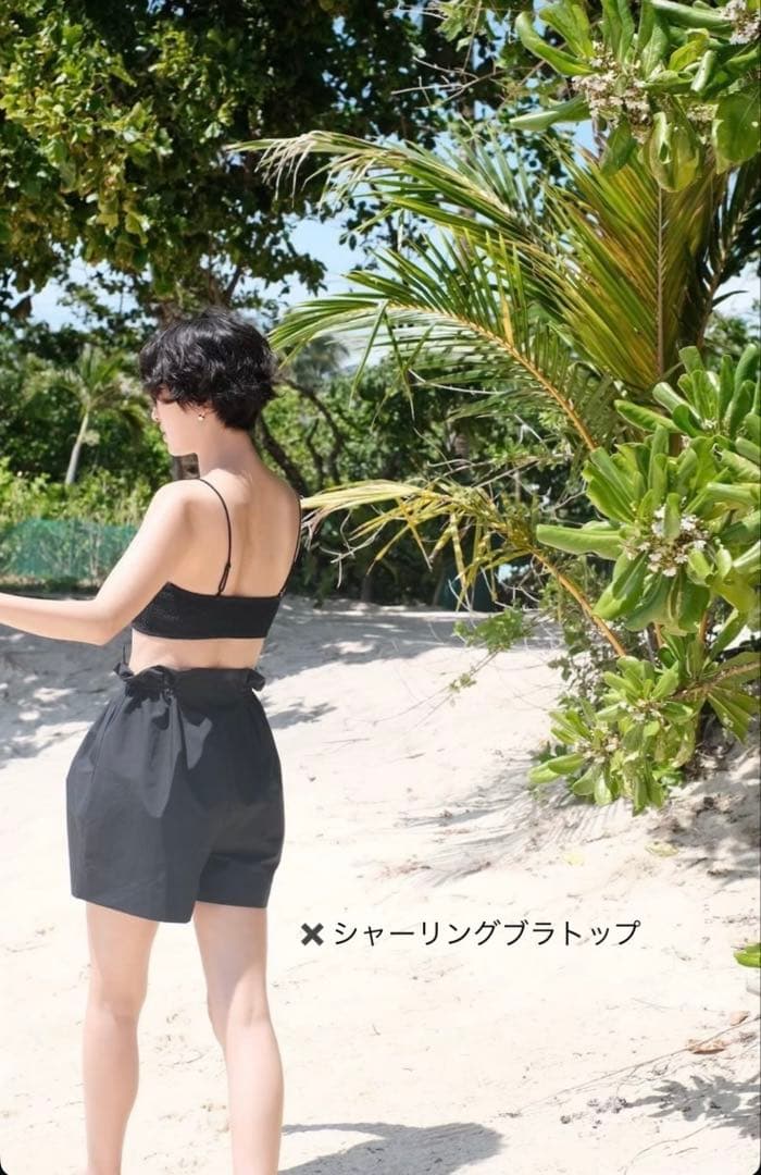 ナラ　Nalaショートパンツ ギャザーショートパンツ