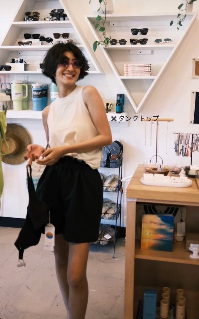 ナラ　Nalaショートパンツ ギャザーショートパンツ