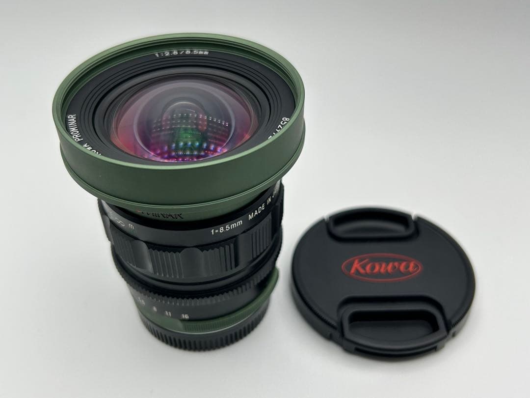 美品 Kowa Prominar 8.5mm f2.8 カメラ レンズ 箱付き