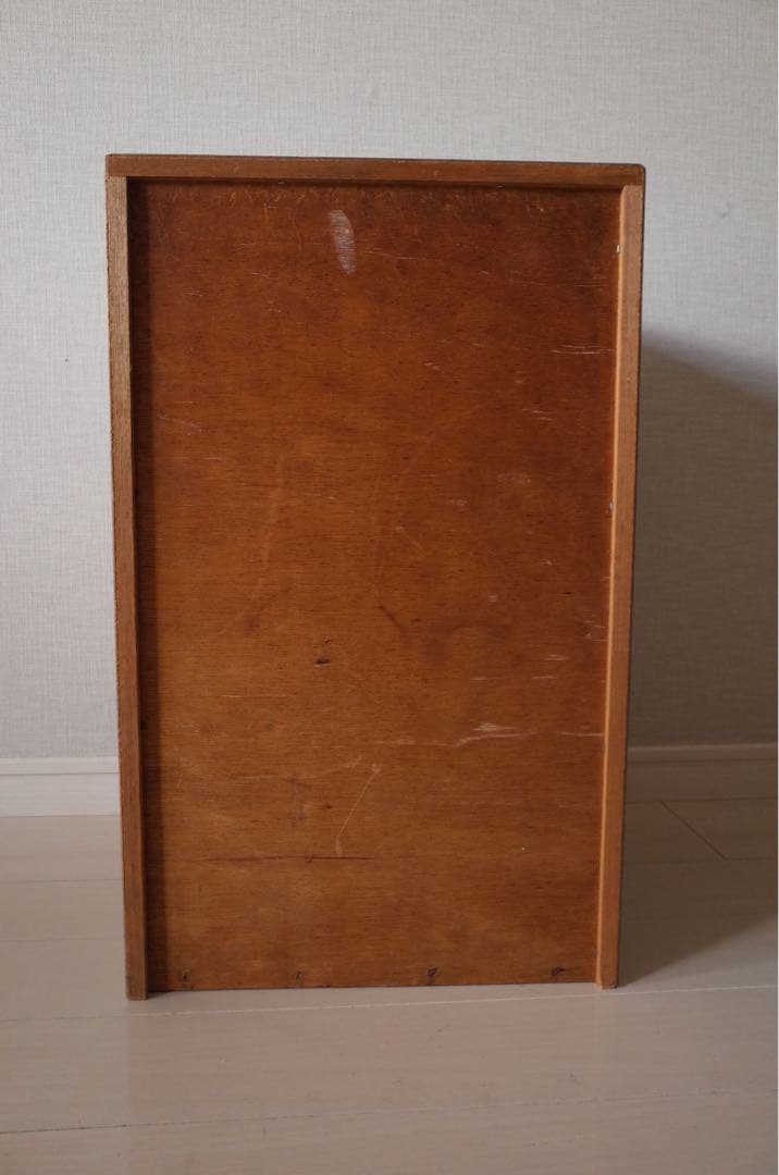 昭和レトロ　小引き出し　6段　スモールチェスト　アンティーク家具　文具収納　木目