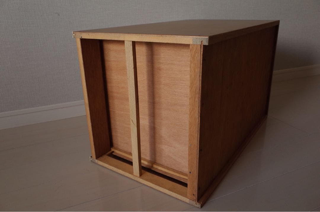 昭和レトロ　小引き出し　6段　スモールチェスト　アンティーク家具　文具収納　木目