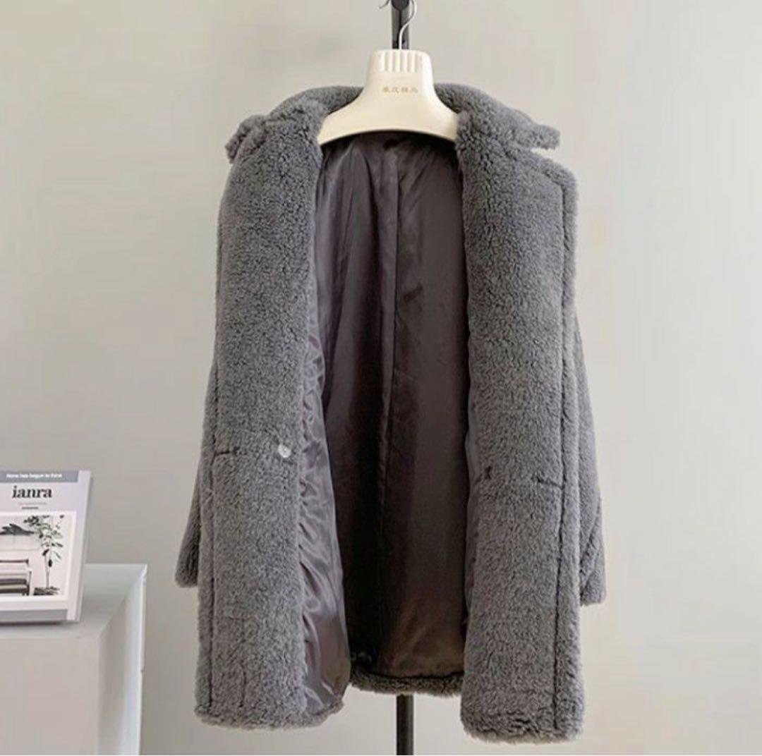 【即納‼️】LiLiRena ウール テディショート丈コート