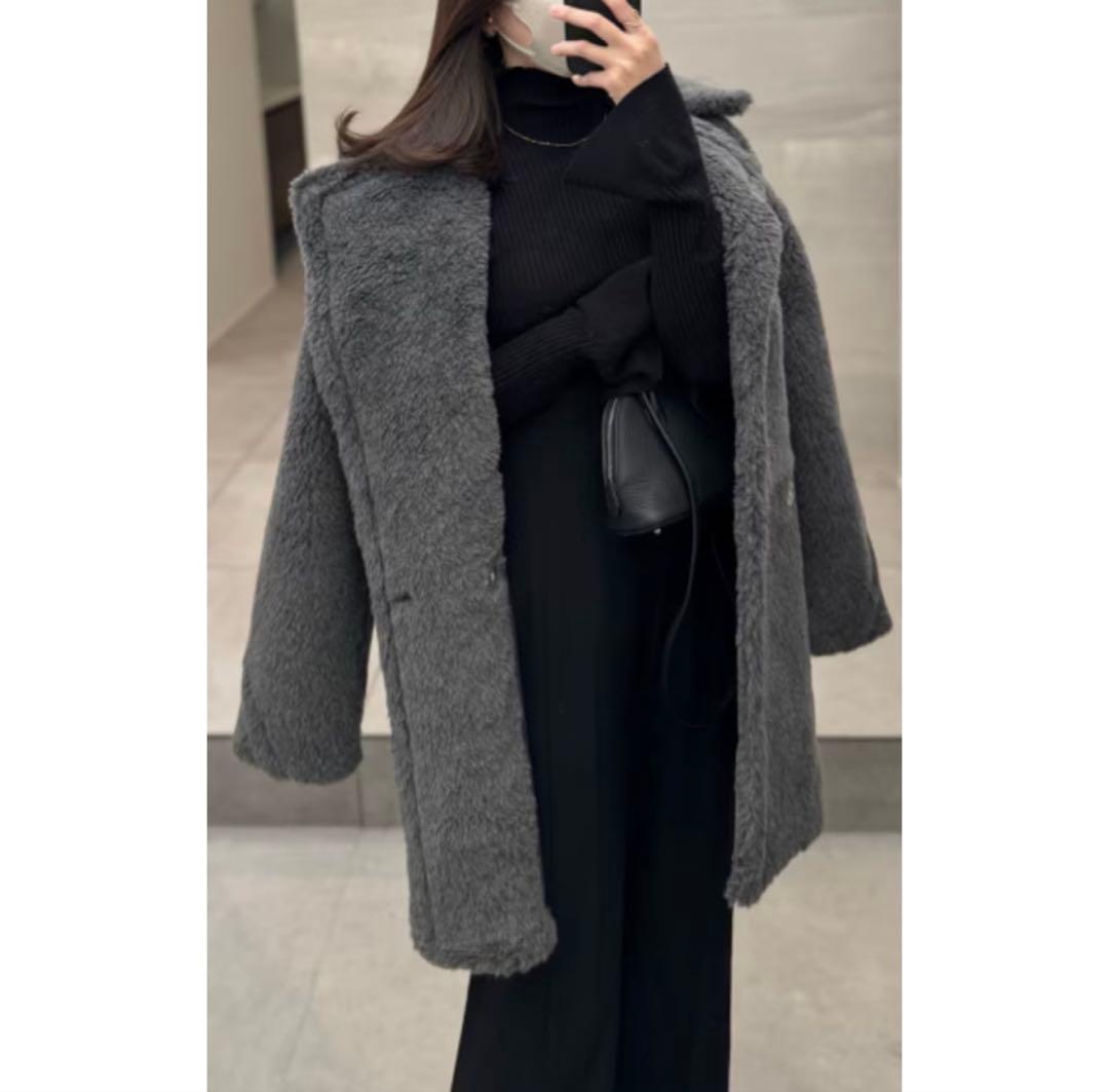 【即納‼️】LiLiRena ウール テディショート丈コート