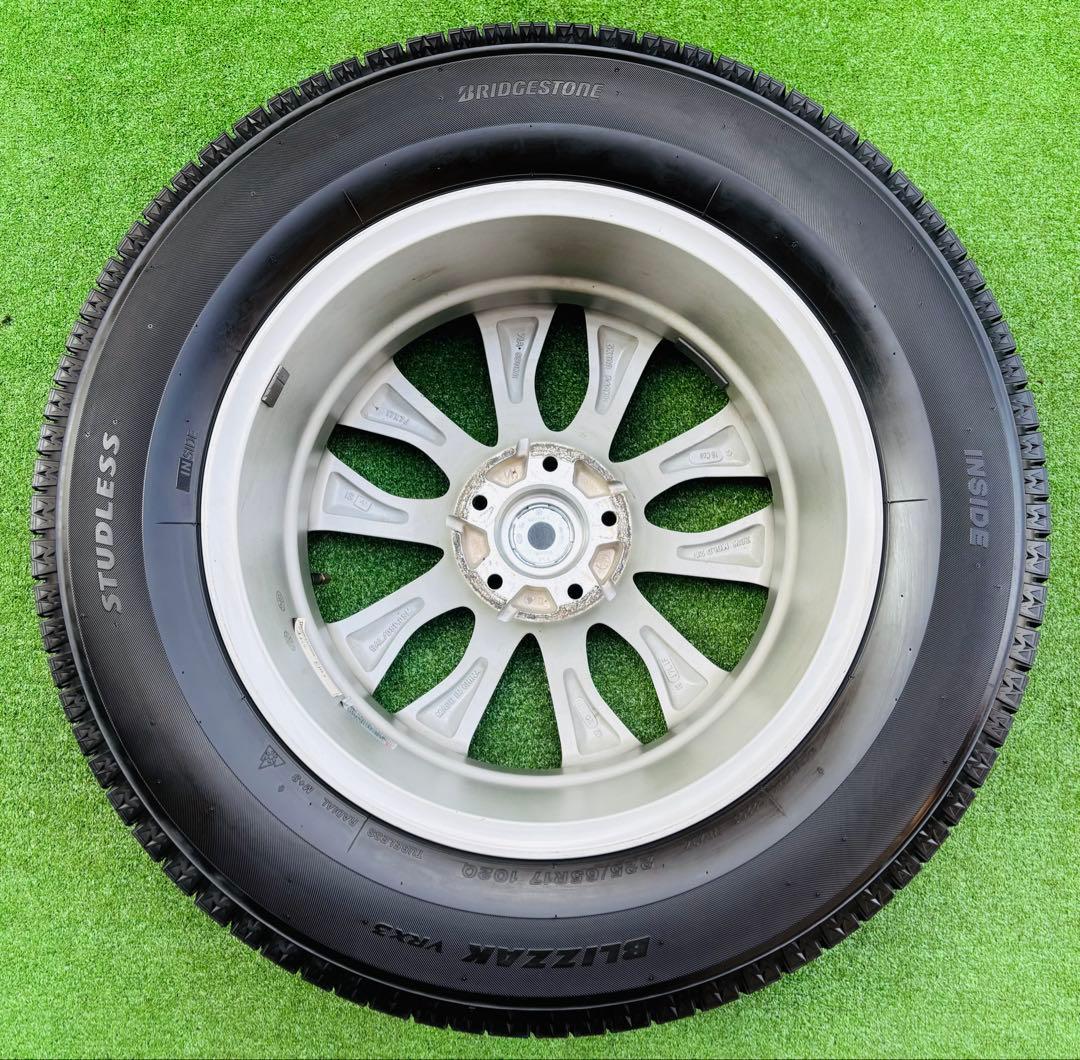 超美品ブリヂストン バルミナ アルミホイール 17インチ ブリザック タイヤ付き