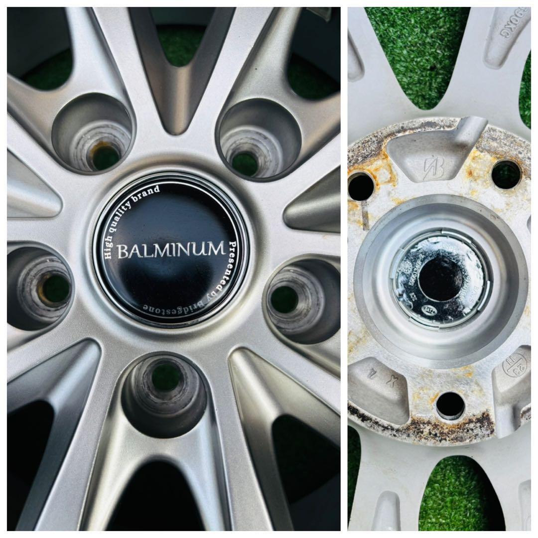 超美品ブリヂストン バルミナ アルミホイール 17インチ ブリザック タイヤ付き