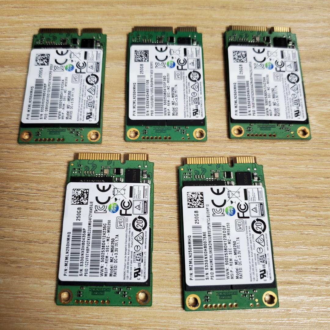 ★Samsung 850 EVO mSATA SSD 250GB 5個セット★