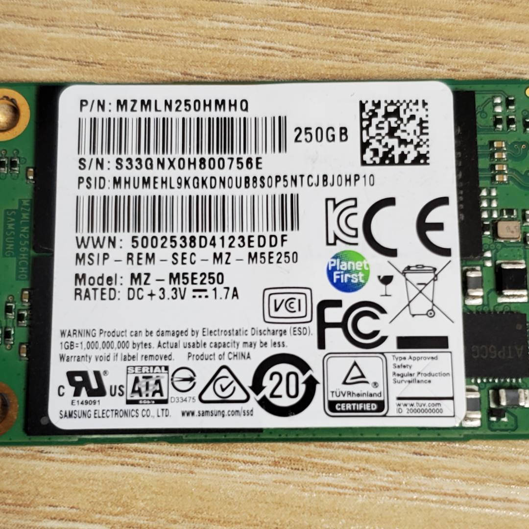 ★Samsung 850 EVO mSATA SSD 250GB 5個セット★