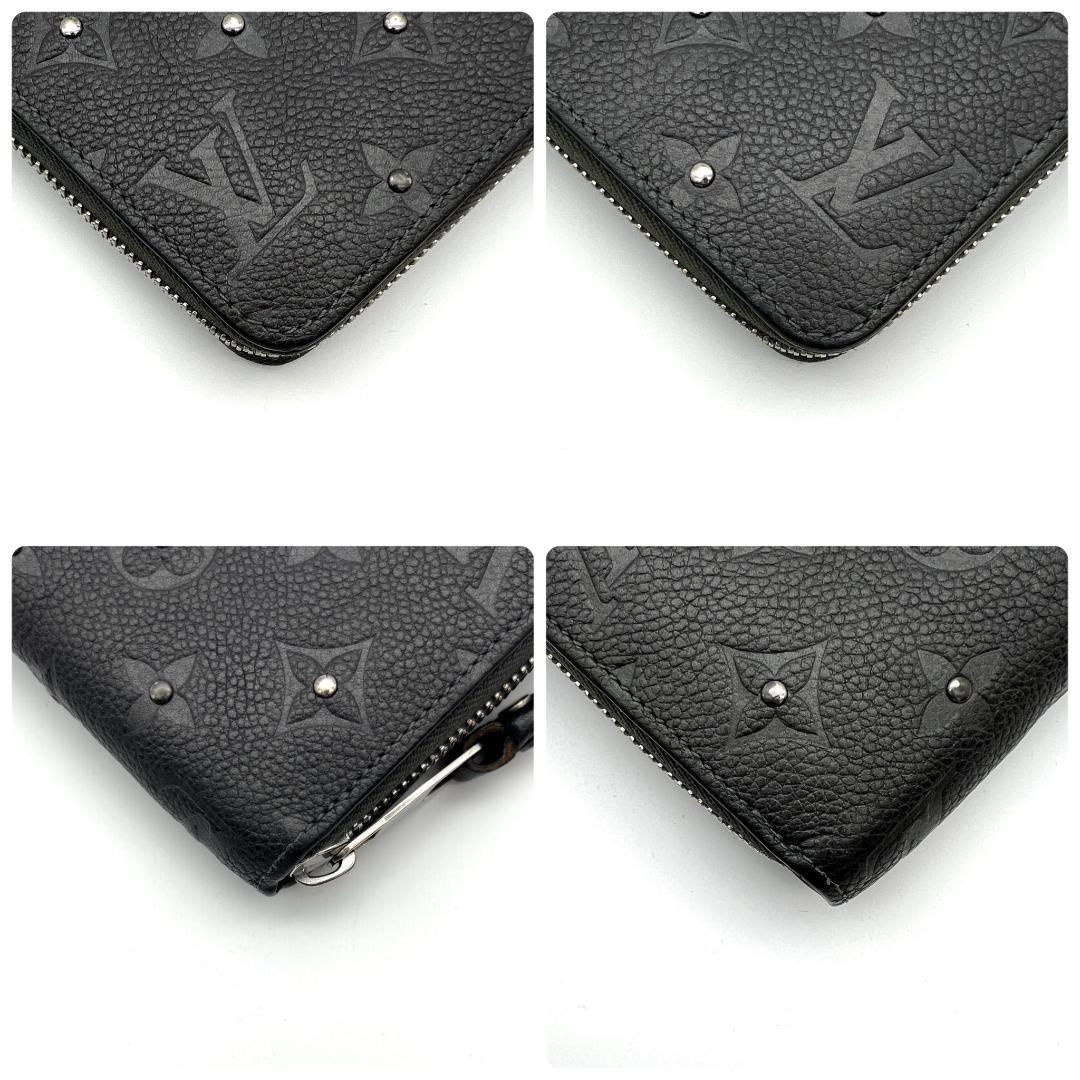 最高級美品 ルイヴィトン アンプラント ジッピーウォレット スタッズ メタリック