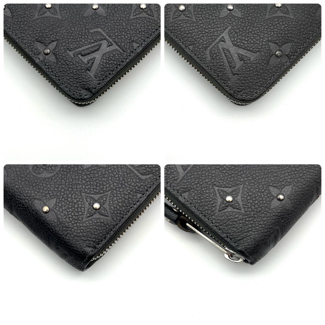 最高級美品 ルイヴィトン アンプラント ジッピーウォレット スタッズ メタリック