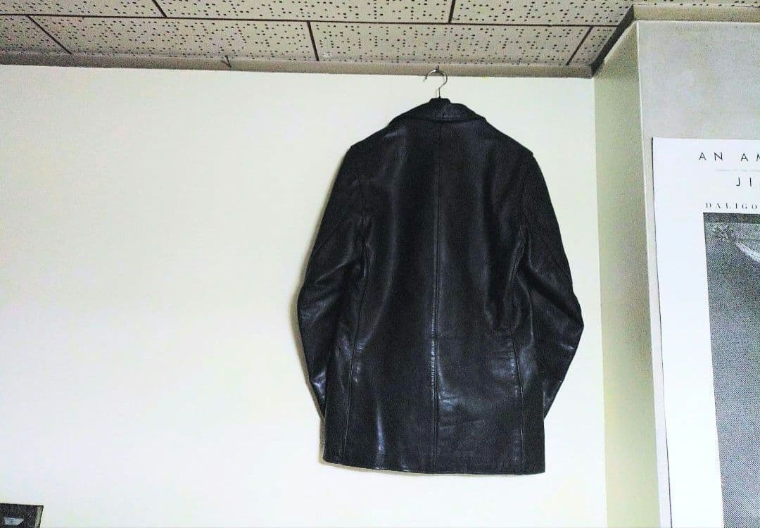 ✨週末値下げ✨Schott✰レザー テーラードジャケット【黒】38インチ