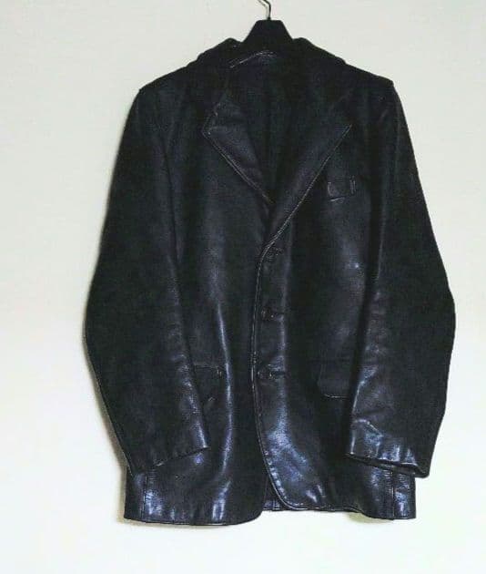 ✨週末値下げ✨Schott✰レザー テーラードジャケット【黒】38インチ