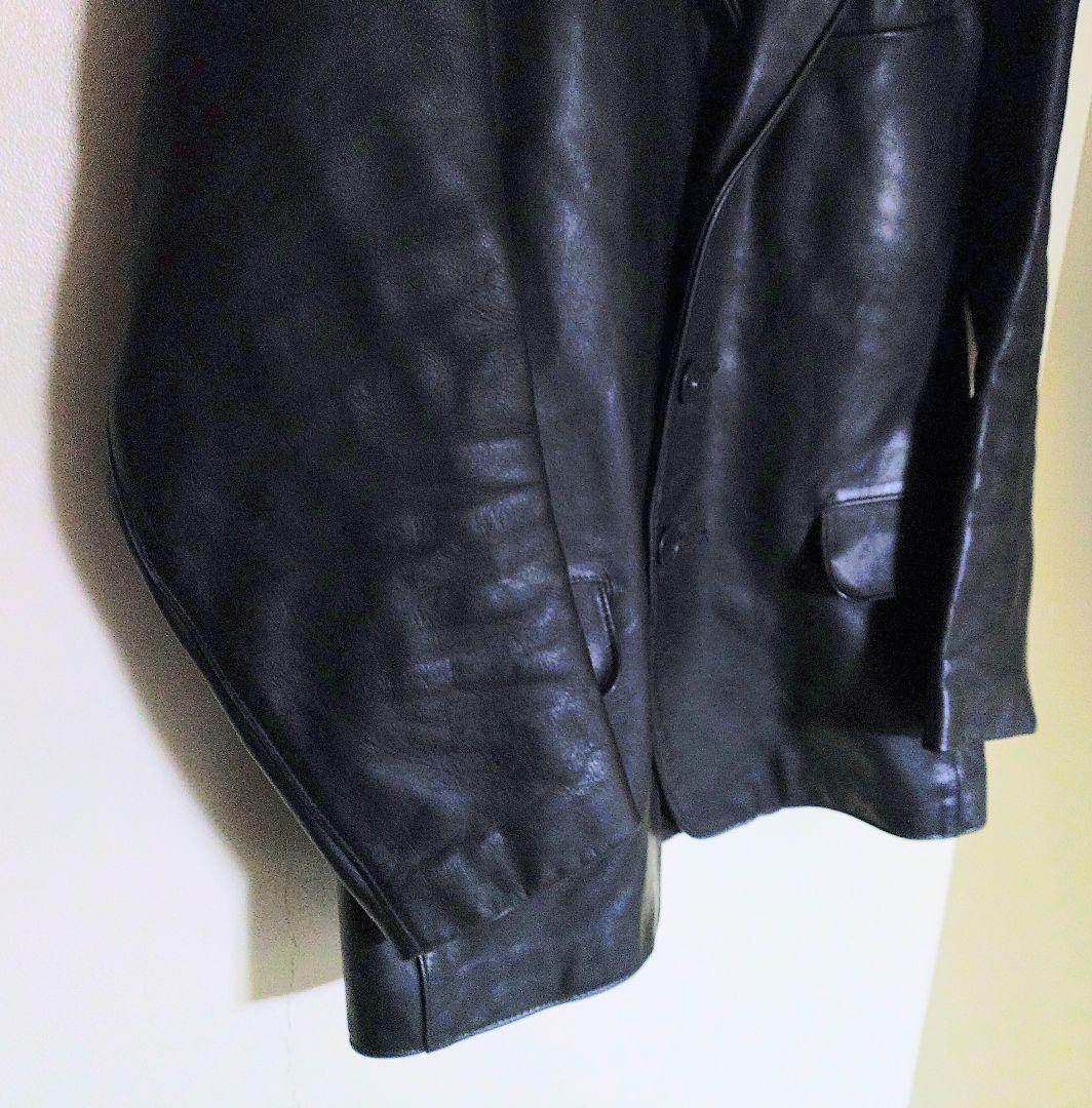 ✨週末値下げ✨Schott✰レザー テーラードジャケット【黒】38インチ